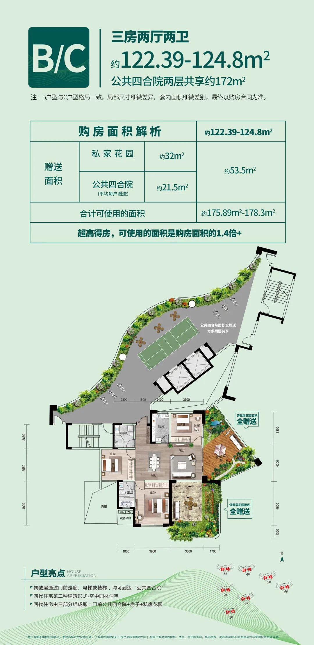 石门县世代颐园B、C户型