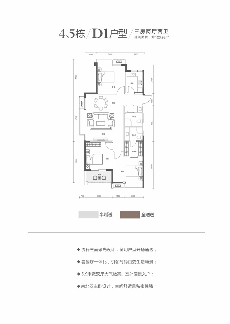安乡县兰乔公馆4、5栋D1