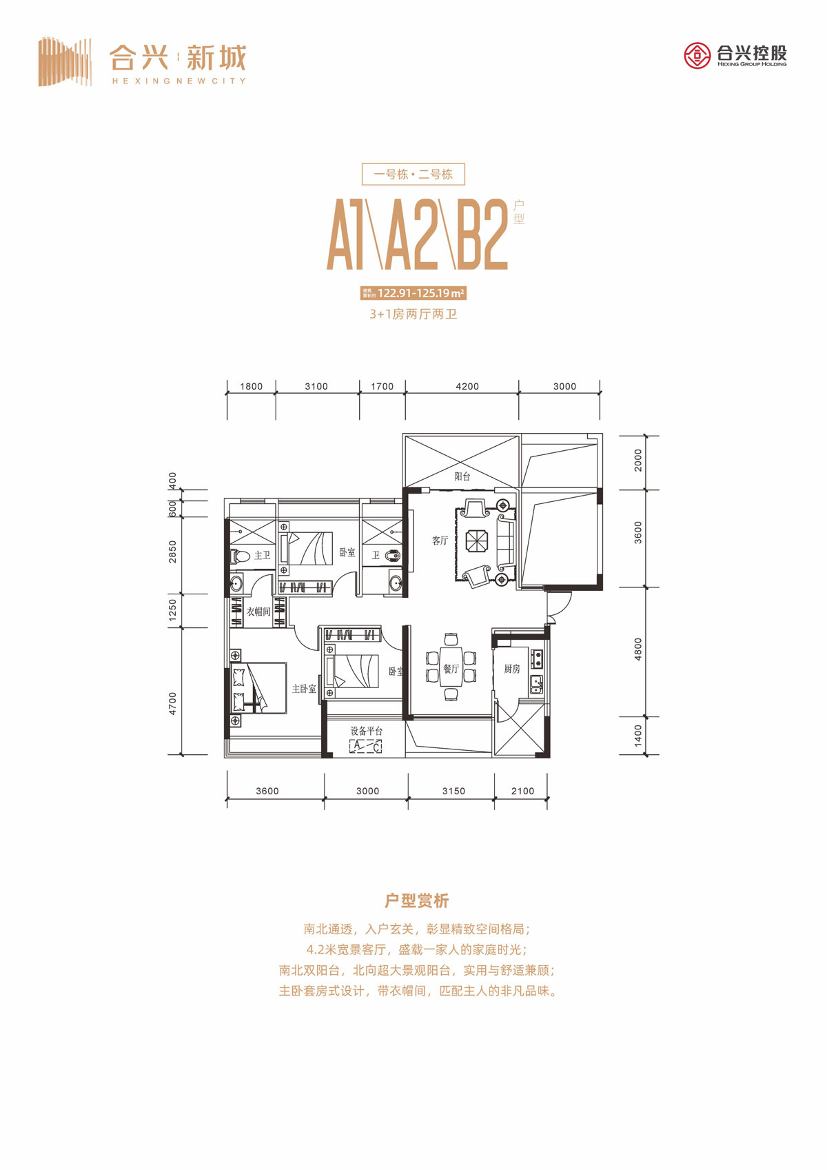 临澧县合兴新城A1A2B2户型