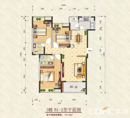 临澧县**书香B1-2户型