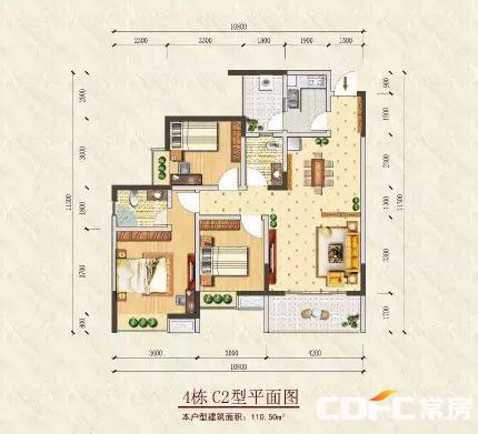 临澧县**书香C2户型