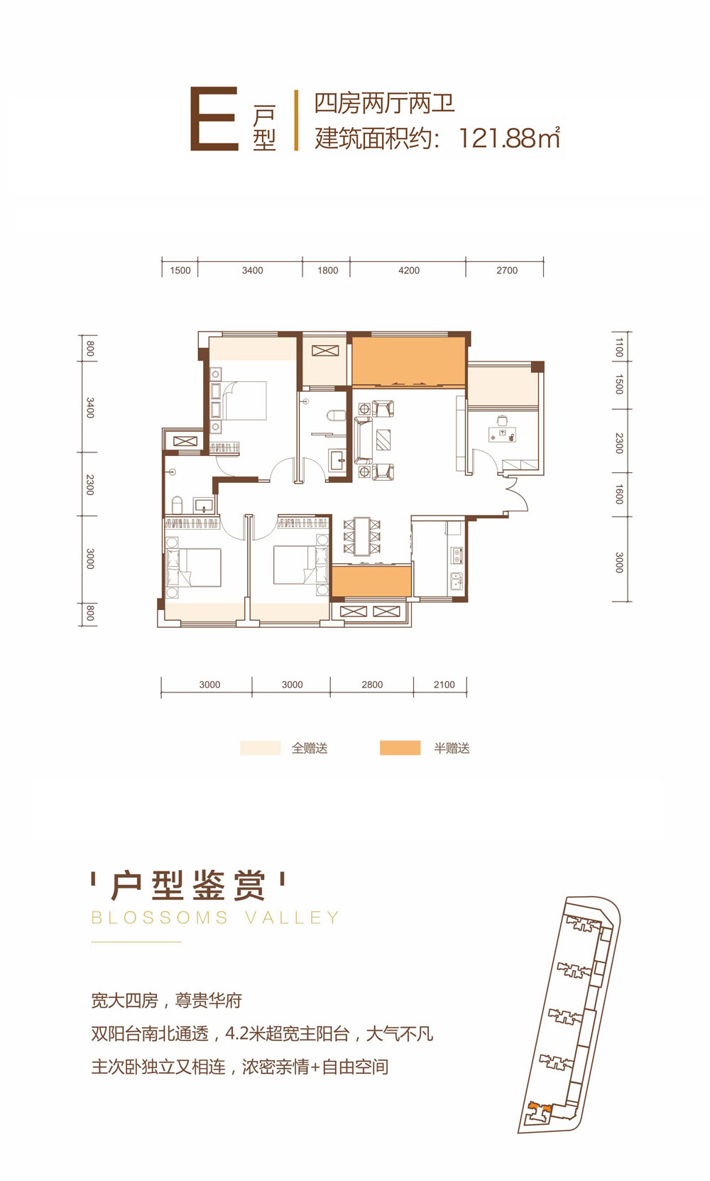 武陵区朝阳时光E户型