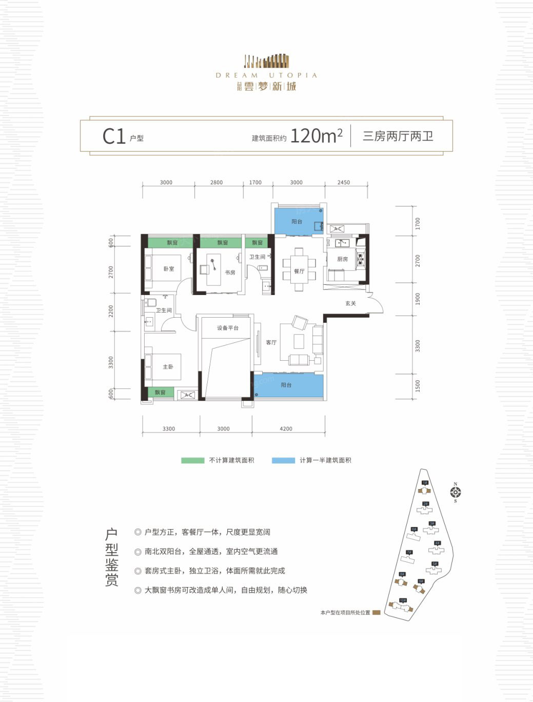资阳区云梦新城C1户型