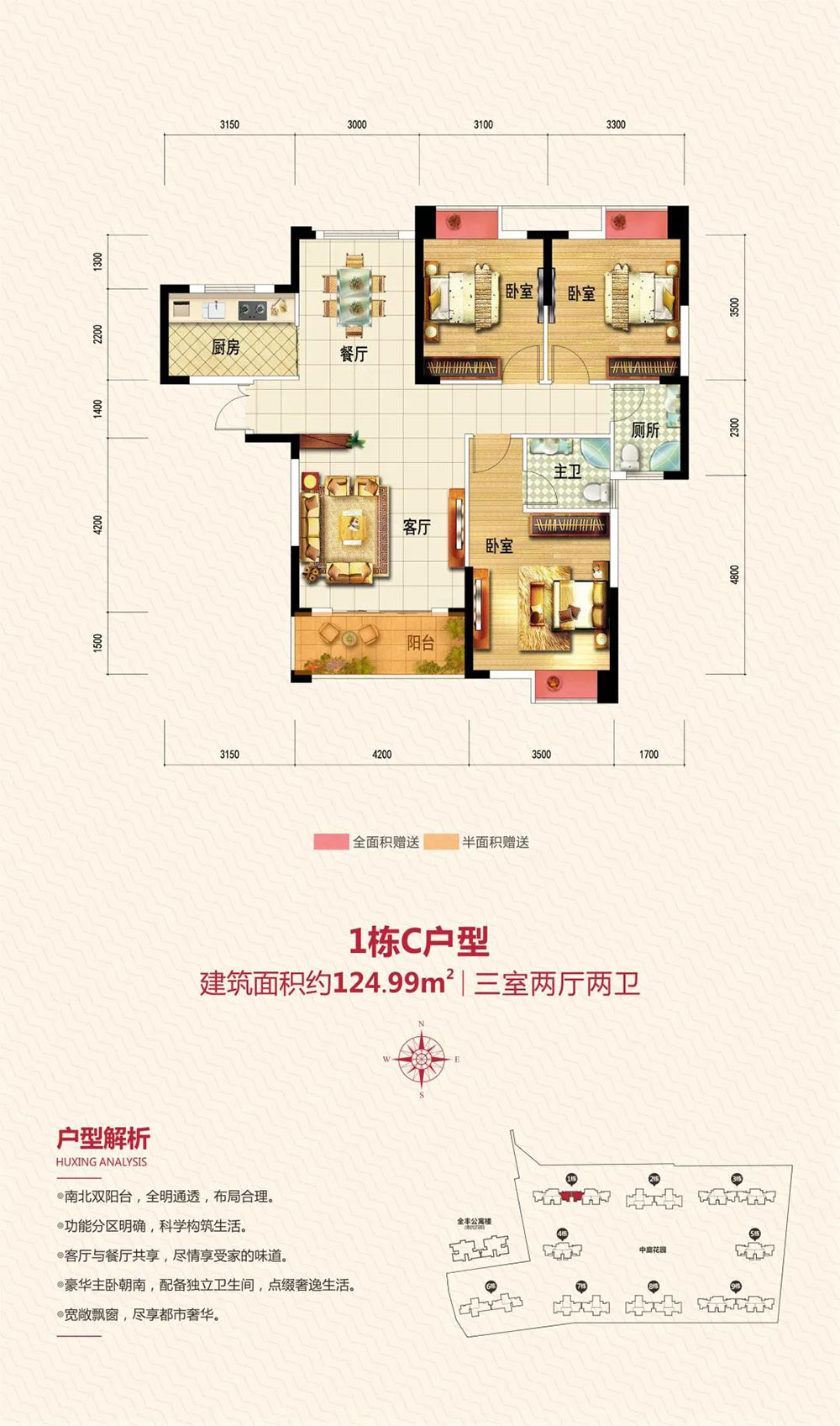 赫山区盛益幸福家园C户型