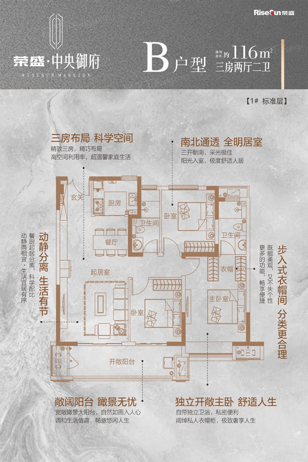 赫山区中央御府B户型