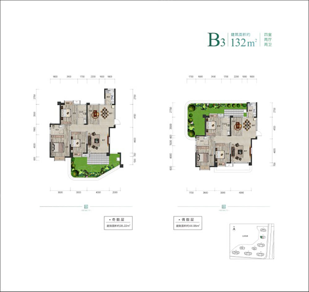 云溪区福天城B3户型