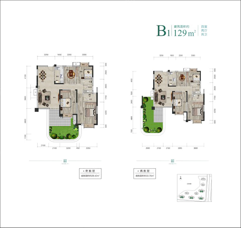 云溪区福天城B1户型