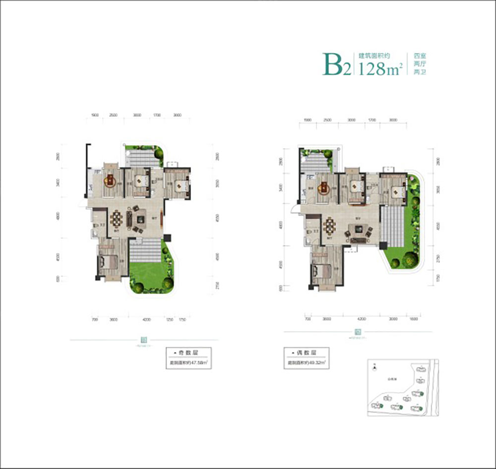 云溪区福天城B2户型
