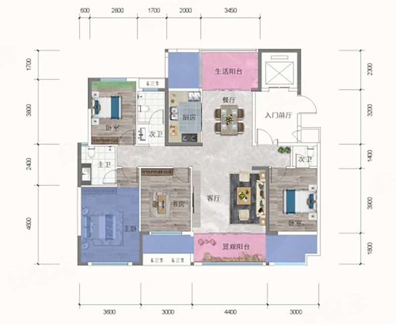岳阳县新天地半岛公园E户型