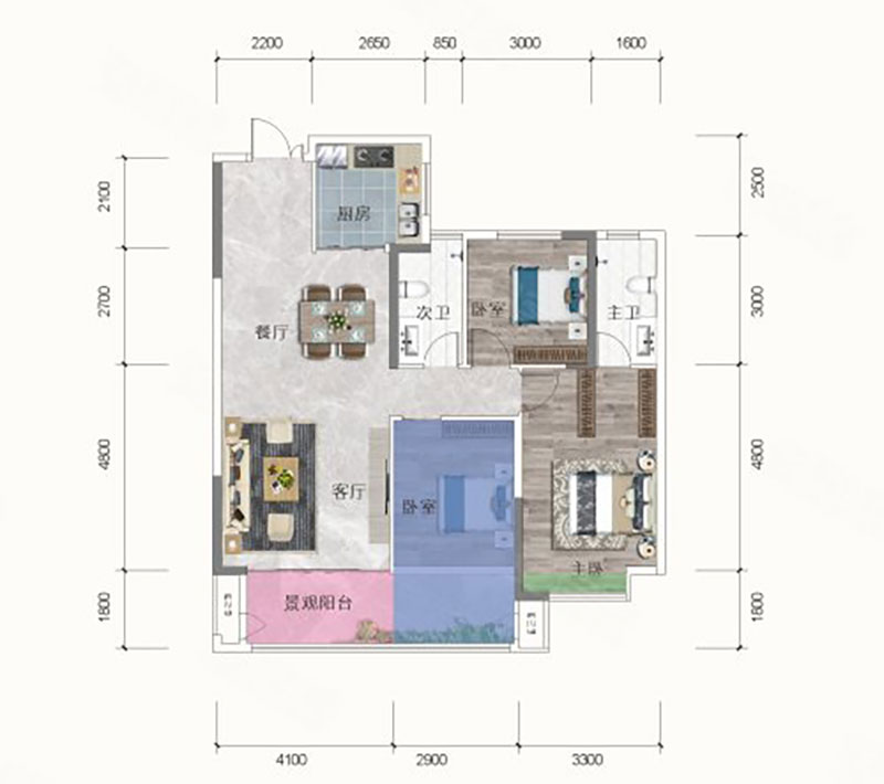 岳阳县新天地半岛公园B户型
