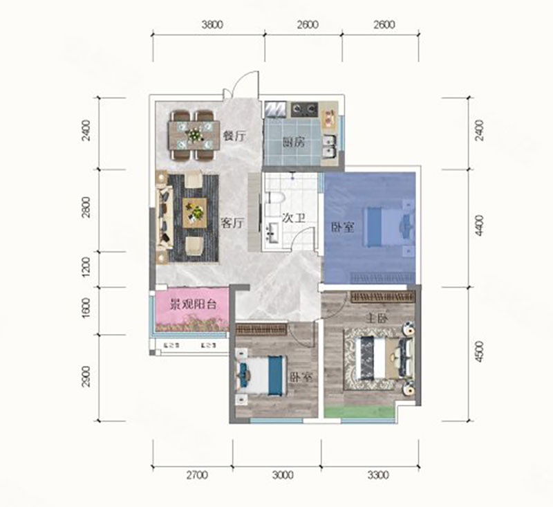 岳阳县新天地半岛公园A户型
