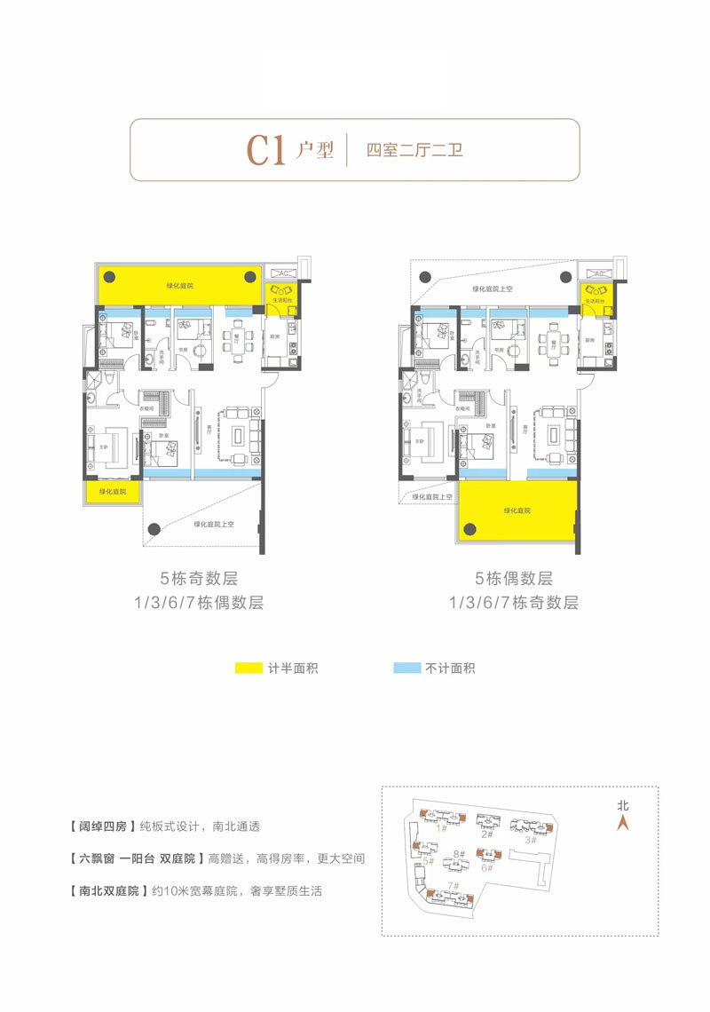岳阳楼区天伦湖与树C1户型