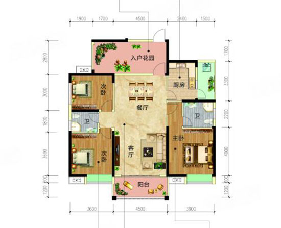 汨罗市港鑫龙城17A户型