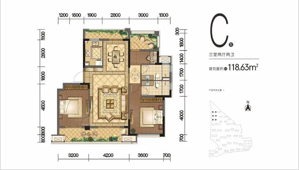 临湘市桂语江南C户型