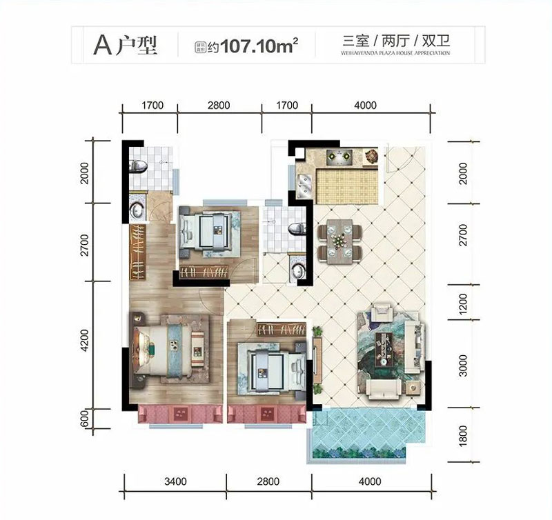 资兴市江山府A户型