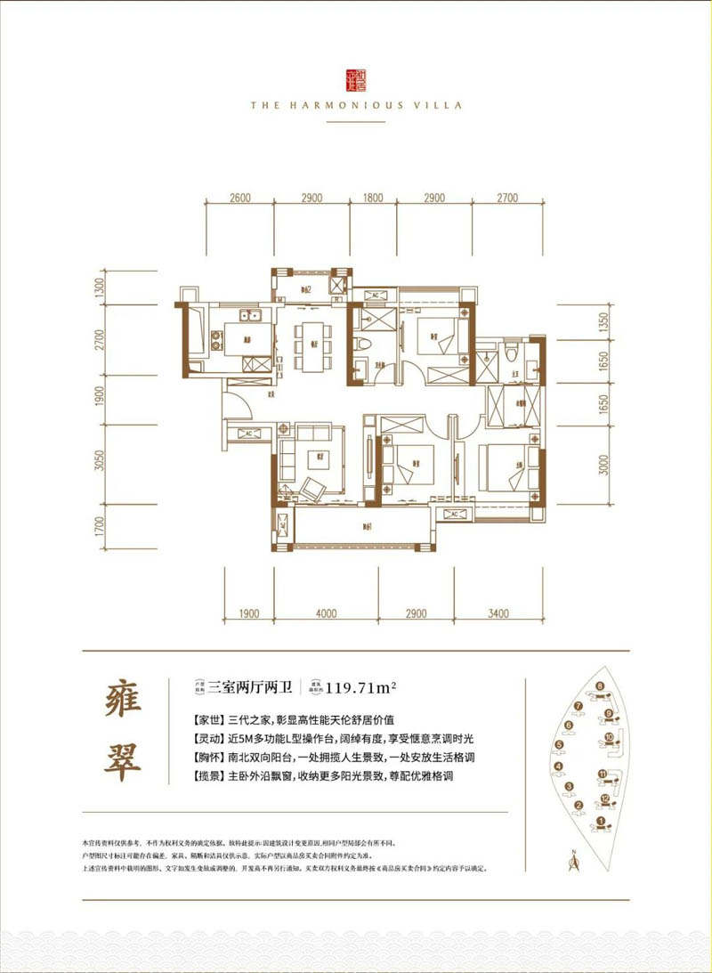 嘉禾县汇景雍和居雍翠户型