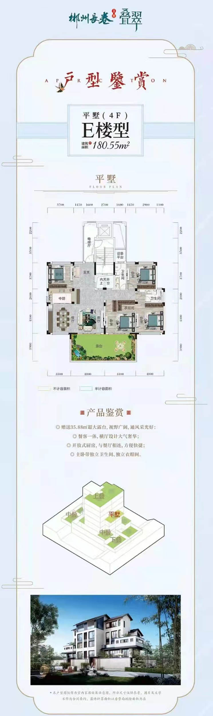 苏仙区长卷二期E楼型平墅