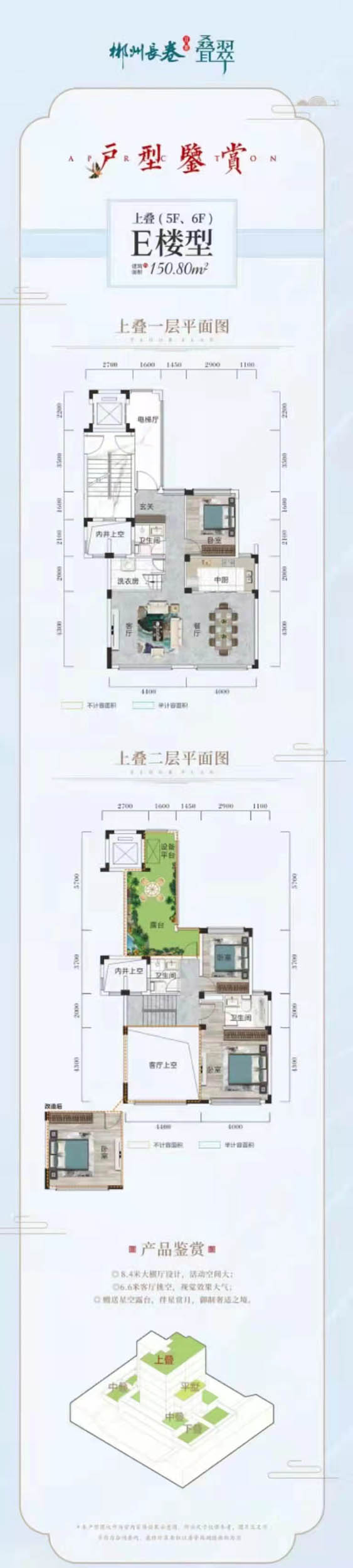 苏仙区长卷二期E楼型上叠
