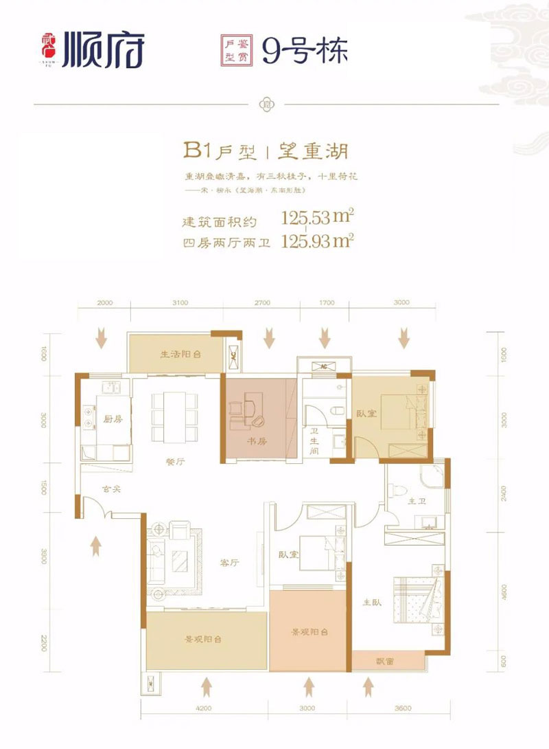 耒阳顺府9栋B1户型