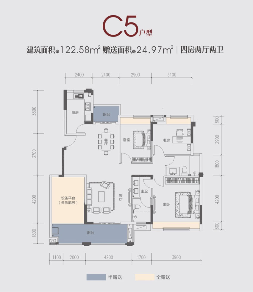 耒阳恒屹上海城洋房C5户型