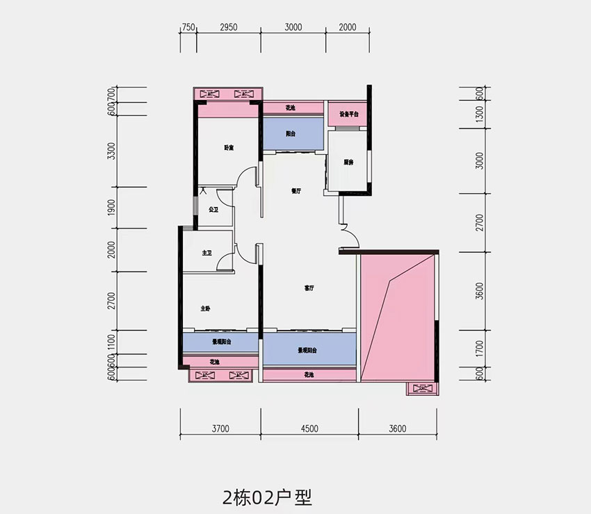 祁东万昌宸院2栋02户型