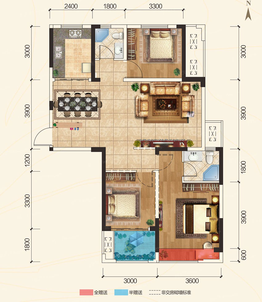 衡阳华瑞园24栋C户型
