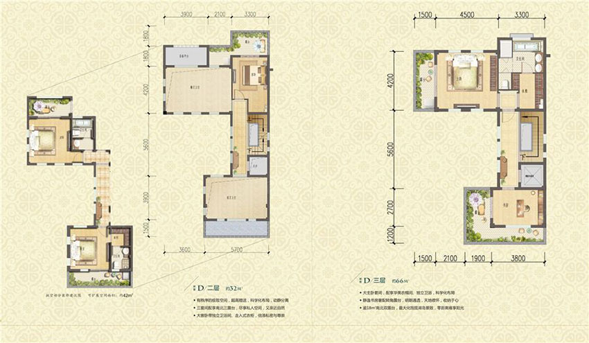 衡阳耀江天鹅堡联排D户型
