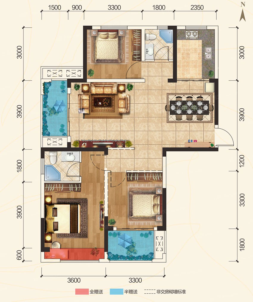 衡阳华瑞园24栋A户型