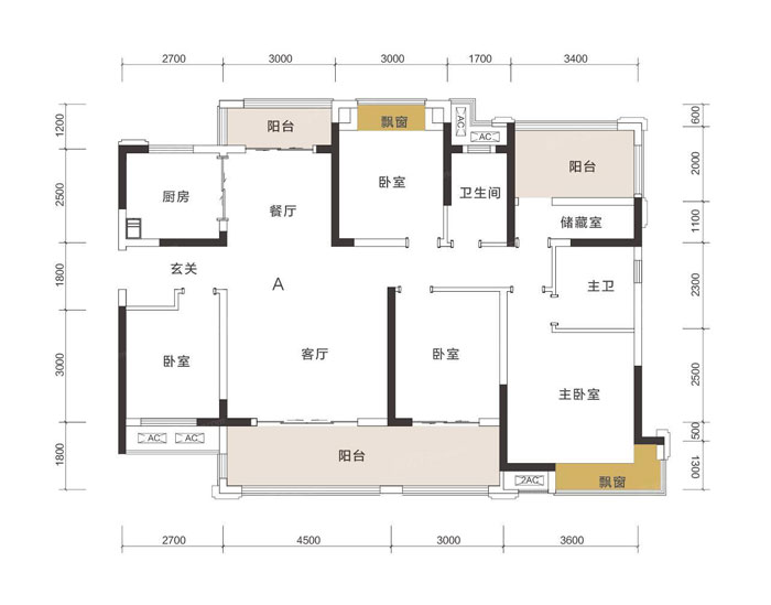 衡阳梧桐庄园36栋GA户型
