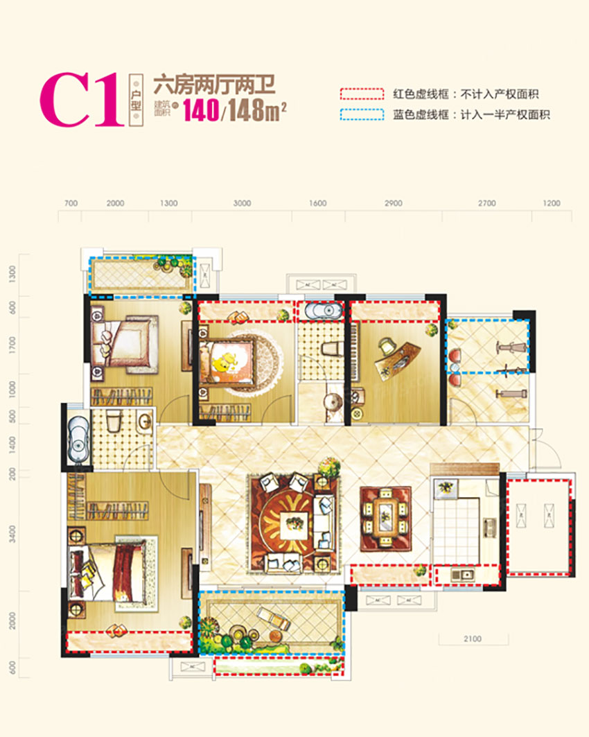 衡阳融冠乐城C1户型