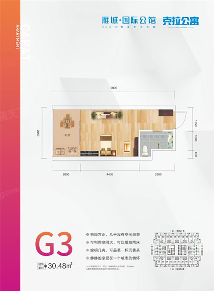 衡阳雁城国际公馆G3户型