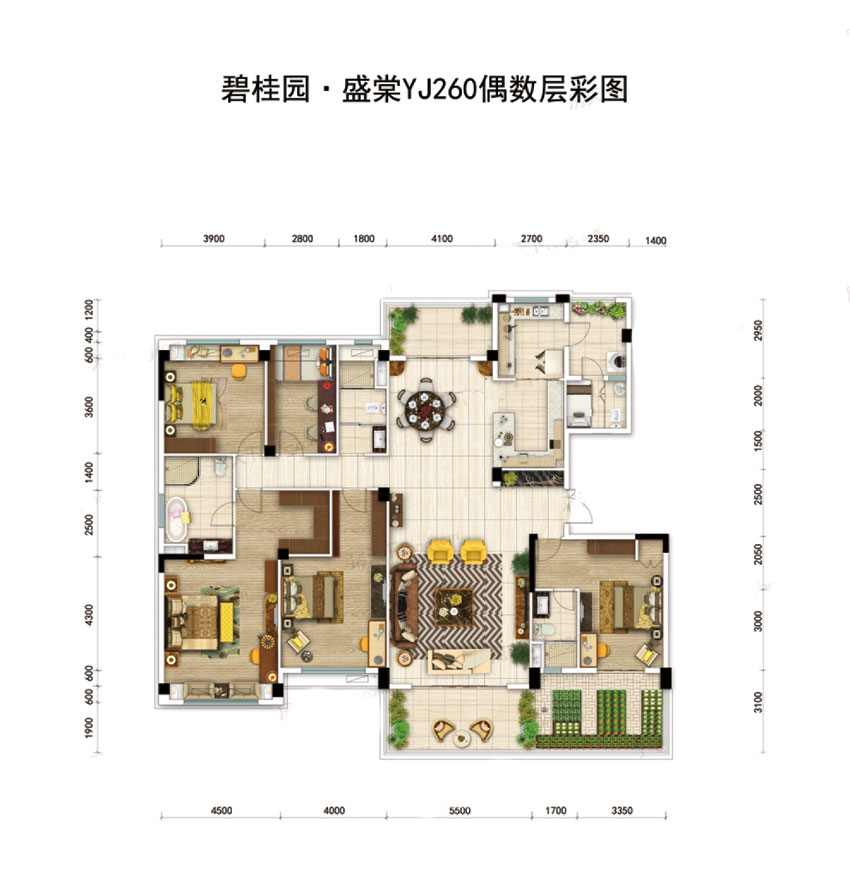 衡阳碧桂园盛棠YJ260户型