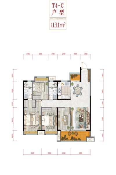 衡阳北建理想城B户型
